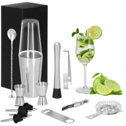 Barmanská sada 14ks SPRINGOS Termini KI0015 strieborná