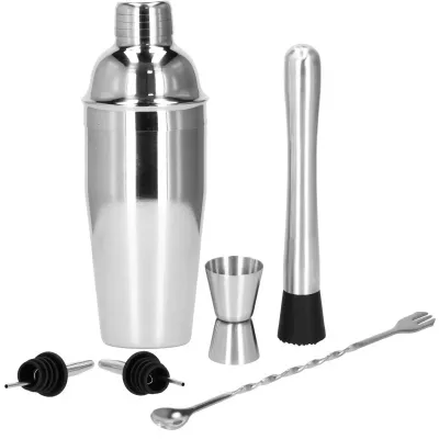 Barmanská sada 6ks 750 ml SPRINGOS Steward KI0014 strieborná