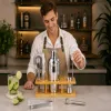 Barmanská sada 9ks 550 ml so stojanom SPRINGOS Martini strieborná