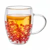 Dvojstenný pohár na kávu 300 ml SPRINGOS HA7574 s kvetmi