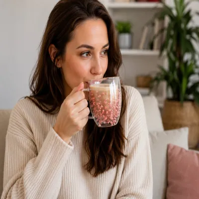 Dvojstenný pohár na kávu 300 ml SPRINGOS HA7574 s kvetmi