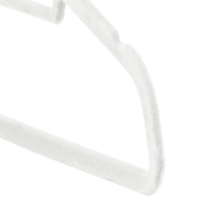 Zamatové ramienka na oblečenie 44,5 cm SPRINGOS HG0043 3ks krémová
