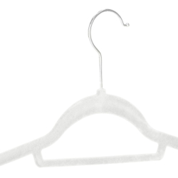 Zamatové ramienka na oblečenie 44,5 cm SPRINGOS HG0043 3ks krémová