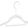 Zamatové ramienka na oblečenie 44,5 cm SPRINGOS HG0043 3ks krémová