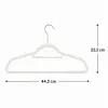 Zamatové ramienka na oblečenie 44,5 cm SPRINGOS HG0043 3ks krémová