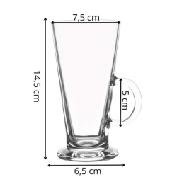 Pohár na latte 280 ml SPRINGOS HA7496 6ks