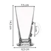Pohár na latte 280 ml SPRINGOS HA7496 6ks