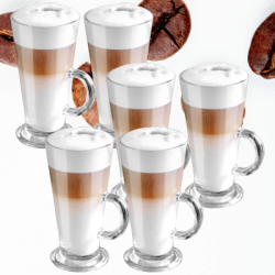 Pohár na latte 280 ml SPRINGOS HA7496 6ks