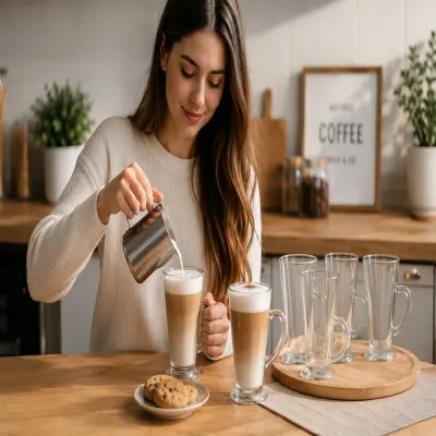 Pohár na latte 280 ml SPRINGOS HA7496 6ks