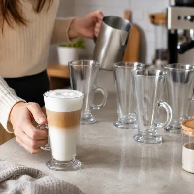 Pohár na latte 280 ml SPRINGOS HA7496 6ks