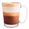 Poháre na latte s uchom 300 ml 6ks SPRINGOS HA7497 číre