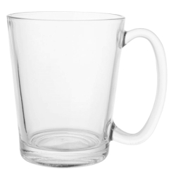 Poháre na latte s uchom 300 ml 6ks SPRINGOS HA7497 číre