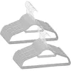 Zamatové ramienka na oblečenie 45 cm SPRINGOS HG0063 20ks svetlo šedá
