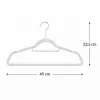 Zamatové ramienka na oblečenie 45 cm SPRINGOS HG0062 3ks šedá