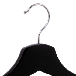 Drevené ramienka na oblečenie 43,5 cm SPRINGOS HG0058 20ks čierna