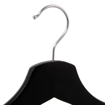 Drevené ramienka na oblečenie 43,5 cm SPRINGOS HG0058 20ks čierna