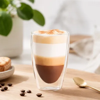 Pohár na kávu 450 ml dvojstenná SPRINGOS HA7350 1ks
