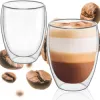Pohár na kávu 350 ml dvojstenná 1ks SPRINGOS HA7348 číra