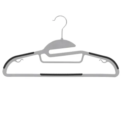 Plastové ramienka na oblečenie 41 cm SPRINGOS HG0082 20ks sivá