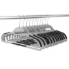Plastové ramienka na oblečenie 41 cm SPRINGOS HG0082 20ks sivá