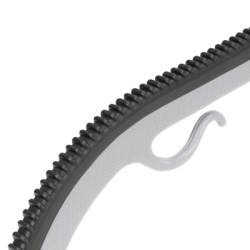 Plastové ramienka na oblečenie 41 cm SPRINGOS HG0082 20ks sivá