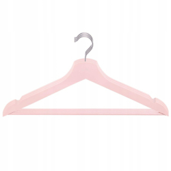 Drevené ramienka na oblečenie 43 cm SPRINGOS URBAN HG0006 3 ks ružová