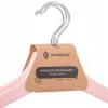 Drevené ramienka na oblečenie 43 cm SPRINGOS URBAN HG0006 3 ks ružová
