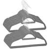 Zamatové ramienka na oblečenie 44,5 cm SPRINGOS HG0061 20ks sivá