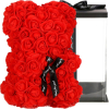 Medvedík z ruží 22 cm SPRINGOS ROSE BEAR HA7218 červený