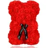 Medvedík z ruží 22 cm SPRINGOS ROSE BEAR HA7218 červený