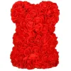 Medvedík z ruží 22 cm SPRINGOS ROSE BEAR HA7218 červený