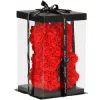 Medvedík z ruží 22 cm SPRINGOS ROSE BEAR HA7218 červený
