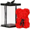 Medvedík z ruží 22 cm SPRINGOS ROSE BEAR HA7218 červený
