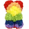 Medvedík z ruží 25 cm SPRINGOS ROSE BEAR HA7394 viacfarebný