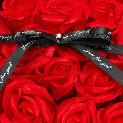 Mydlové kvety SPRINGOS FLORHEART červené