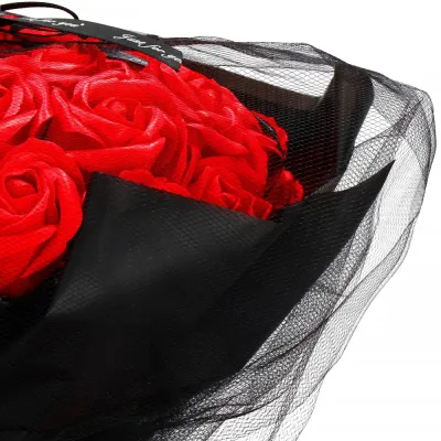 Mydlové kvety SPRINGOS FLORHEART červené
