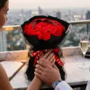 Mydlové kvety SPRINGOS FLORHEART červené