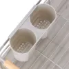 Odkvapkávač na riad 42x31x13,5 cm SPRINGOS Fluvia KI0136 sivý