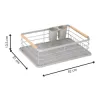 Odkvapkávač na riad 42x31x13,5 cm SPRINGOS Fluvia KI0136 sivý