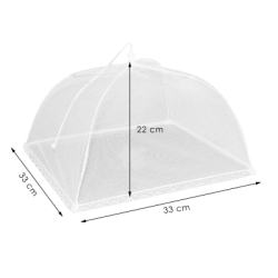 Kryt na potraviny 33x33x22 cm SPRINGOS GA0020 biely