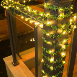 Svetelný záves s listami 200 LED 5,85 m SPRINGOS CL4125