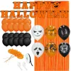 Halloween dekorácia sada 38ks SPRINGOS HA5216 čierno-oranžová