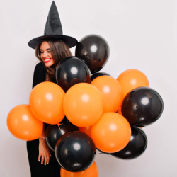Halloween dekorácia sada 38ks SPRINGOS HA5216 čierno-oranžová
