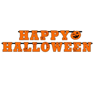 Halloween dekorácia sada 38ks SPRINGOS HA5216 čierno-oranžová