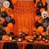 Halloween dekorácia sada 38ks SPRINGOS HA5216 čierno-oranžová