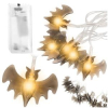 Halloweenska reťaz s netopiermi 10 LED 1,68 m SPRINGOS CL4062 teplá biela