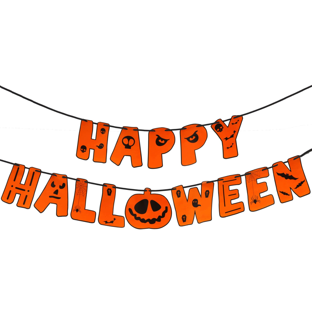 Halloween girlanda 2ks 200 cm SPRINGOS HA5235 oranžová