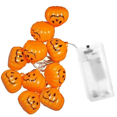 Halloweenska svetelná reťaz s tekvicami 10 LED 1,26 m SPRINGOS CL4060