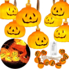 Halloweenska svetelná reťaz s tekvicami 10 LED 1,26 m SPRINGOS CL4060