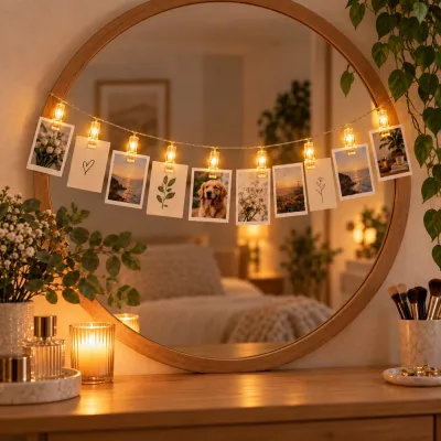 Svetelná reťaz s klipmi na fotky 10 LED SPRINGOS CL4131 teplá biela
